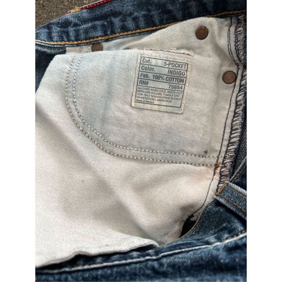 Abercrombie and Fitch  Flare Mid-rise Button Fly Denim Jeans size 2 - Picture 8 of 16